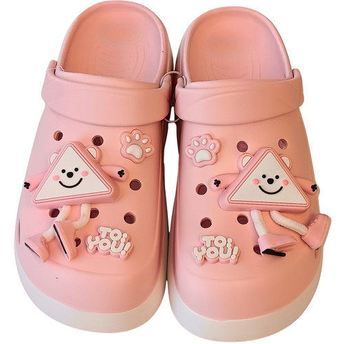 "To You!" Gils Pink Platform Slippers