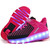 Unisex Roller Skate Single Wheel Sneakers USB Charging Multicolored LED Light.