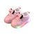 Girl's polka dot LED outsole lights sneakers