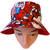 Hello Kitty Cartoon Bucket Hat Red 5-10 Years Old