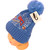 Royal Blue Kid's Hero Pom-Pom Spiderman Warm Hat