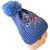 Sky Blue Web-Fluid Beanie Winter Hat