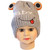 Affordable Gray Frog Knit Winter Hat for Children (6M-3Y)