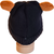 Affordable Black Frog Knit Winter Hat for Children (6M-3Y)