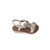 Kids Pristine White Crystal Teardrop Blossom Comfort Flat Slipper