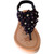 Girls Cute Elastic-Strap Beach Sandals Black