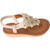 Kids Comfort Flower Slip-On Sandals White