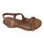 Champagne Pink Jeweled Sunburst Bohemian Vacation Slipper