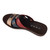 Women's Cushion Wedge Sandals - Elegant Multicolor Three Strap Summer Slide Slippers