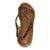 Camel Platform Wedge Sandals: Strappy open-toe sandals with sparkling rhinestone accents.