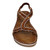 Womens Camel Rhinestone Wedge Sandals: Comfort platform sandals with crystal detailing.