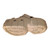 Clean ivory-toned cushion slippers with a rugged non-slip grip and pre-decorated gold jewelry