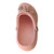 Romantic light pink thick-sole summer mules pre-styled with sophisticated rhinestone jewelry pieces