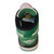 Bold lifestyle sneaker showcasing a high-contrast multi-color upper, classic white crossover lacing, and a durable green traction rubber outsole.