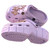 Light Purple Gold Chain Umbrella Clog – Dreamy lavender clogs featuring a gold-tone chain and sparkling star motifs.