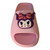 Gentle pastel light pink Kuromi slides with a sweet, contrasting charm.