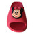 Classic red Minnie Mouse slides, perfect for water-resistant pool play.