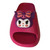 Vibrant pink Kuromi slides with a high-visibility character graphic.