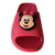 Classic red Minnie Mouse slides, perfect for water-resistant pool play.