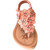 Kids Rhinestone Floral Thong Sandals Pink