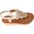 Kids Comfort Flower Slip-On Sandals White