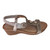 Diamond-Sparkle Crystal Medallion Low Wedge Bridal Sandal