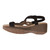 Premium Jet-Black Ruched Comfort Walking Low-Wedge Slipper