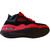 Sporty Black & Red Kids' Running Suede Sneakers