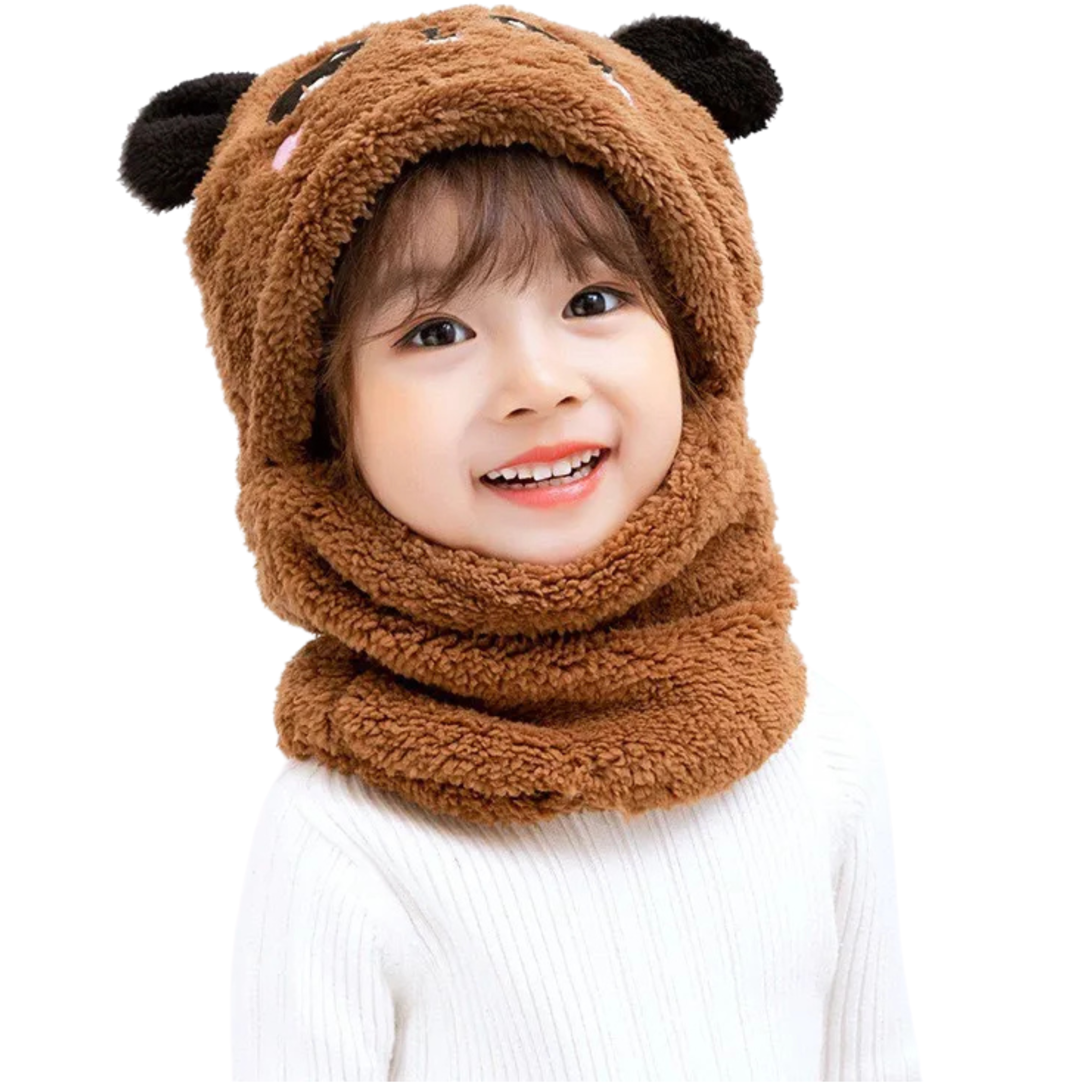 Adorable Panda Winter Hats and Scarf for Toddlers