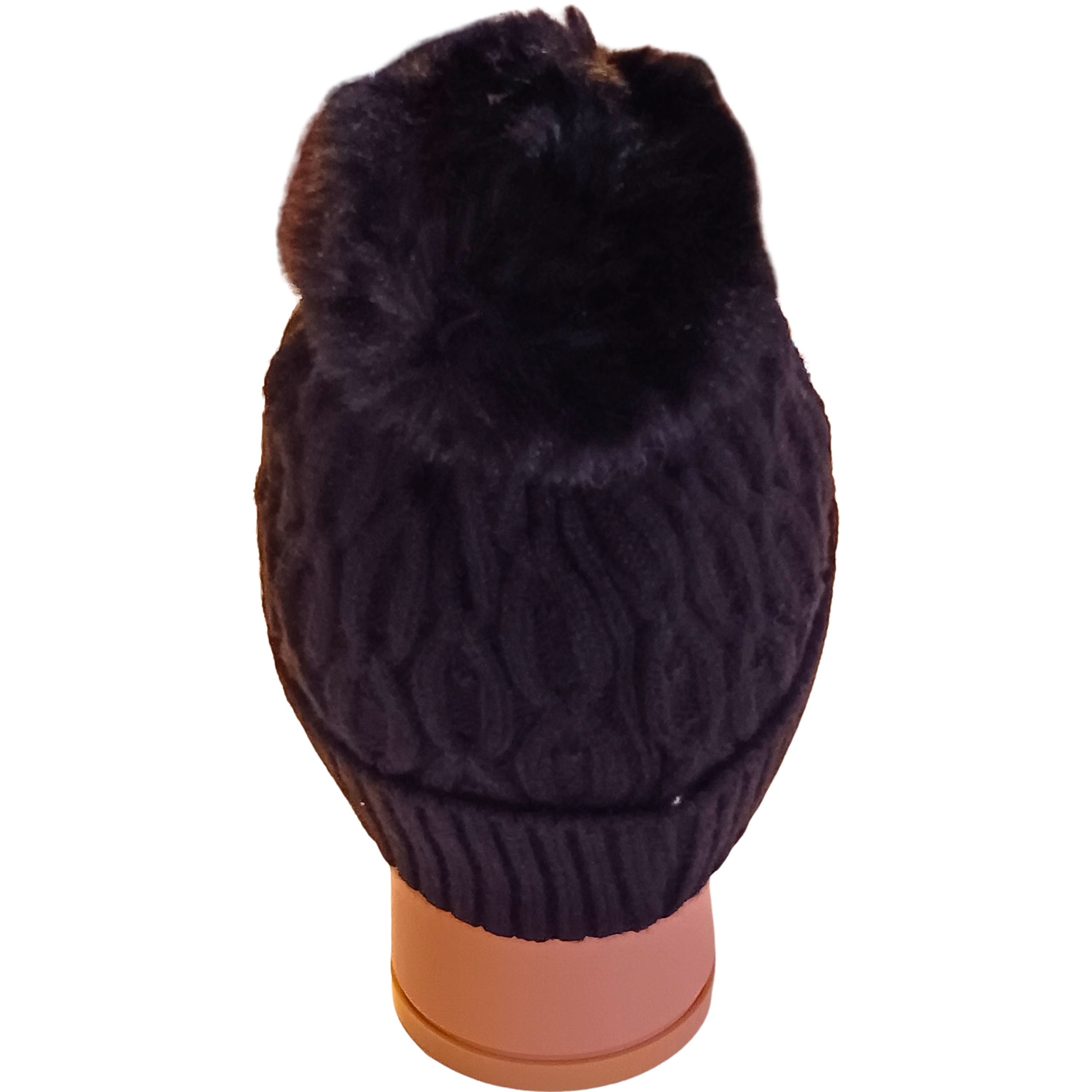 Cozy Winter Beanie with Bling for Ladies Teens Textured Knit Exterior Super Warm Fleece Interior Best Value