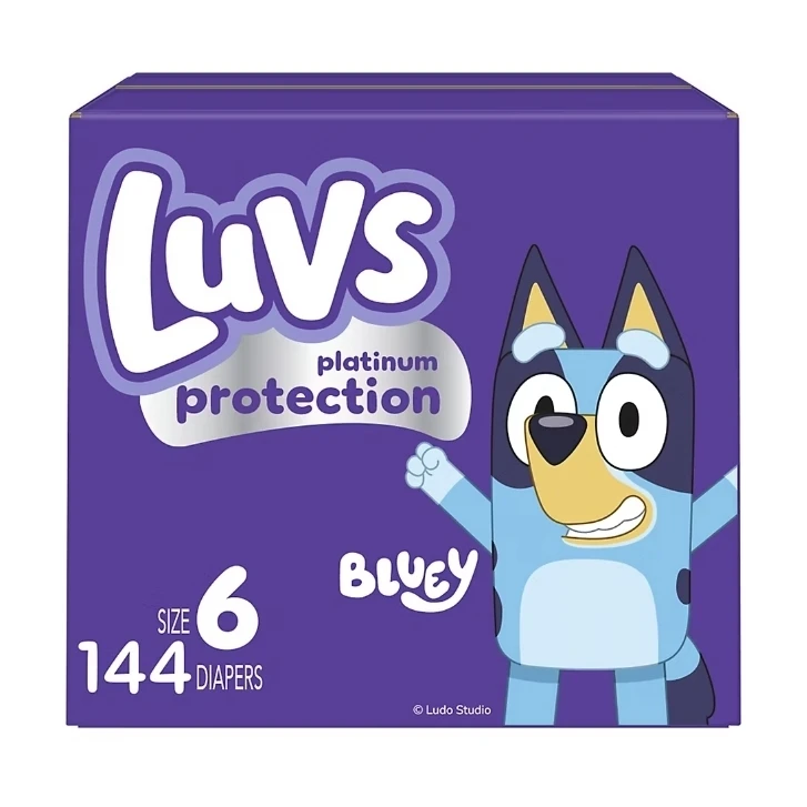 Luvs Platinum Protection Baby Diapers Size 1, 144 Count