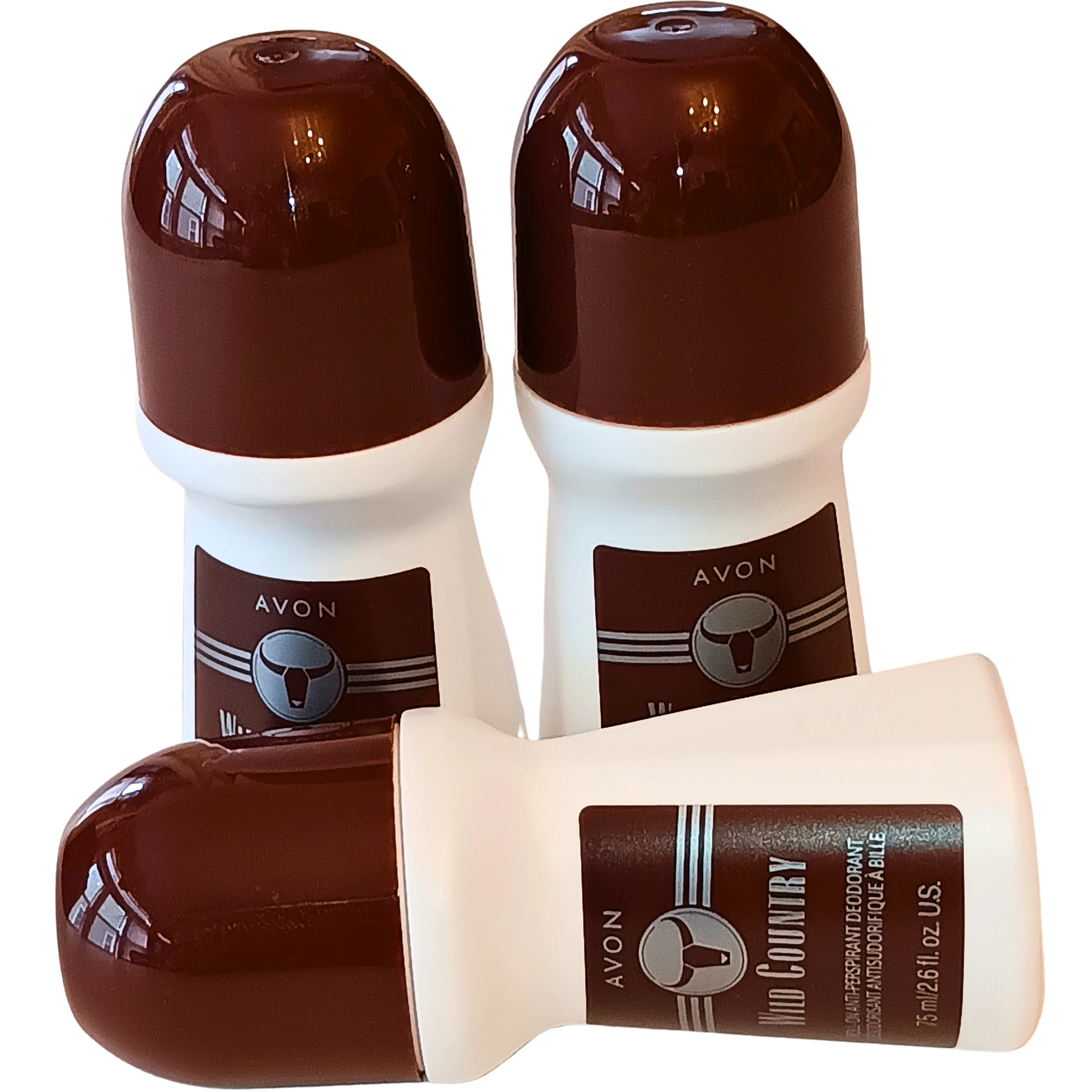Avon Wild Country & Imari Roll-On Anti-Perspirant Deodorant - 3 & 6 Pack Value Bundles - 2.6 fl. oz. Unisex Long-Lasting Protection