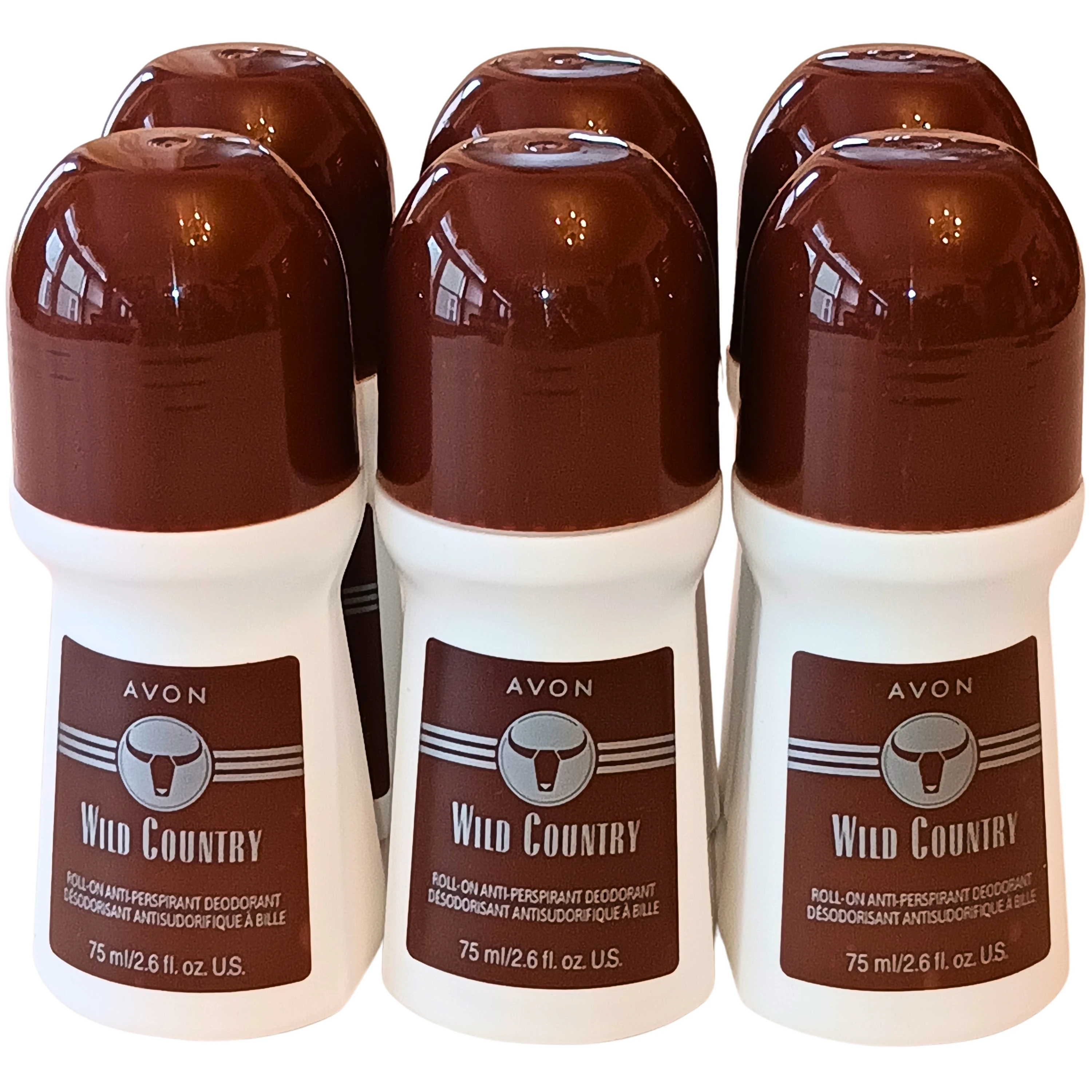 Avon Wild Country & Imari Roll-On Anti-Perspirant Deodorant - 3 & 6 Pack Value Bundles - 2.6 fl. oz. Unisex Long-Lasting Protection