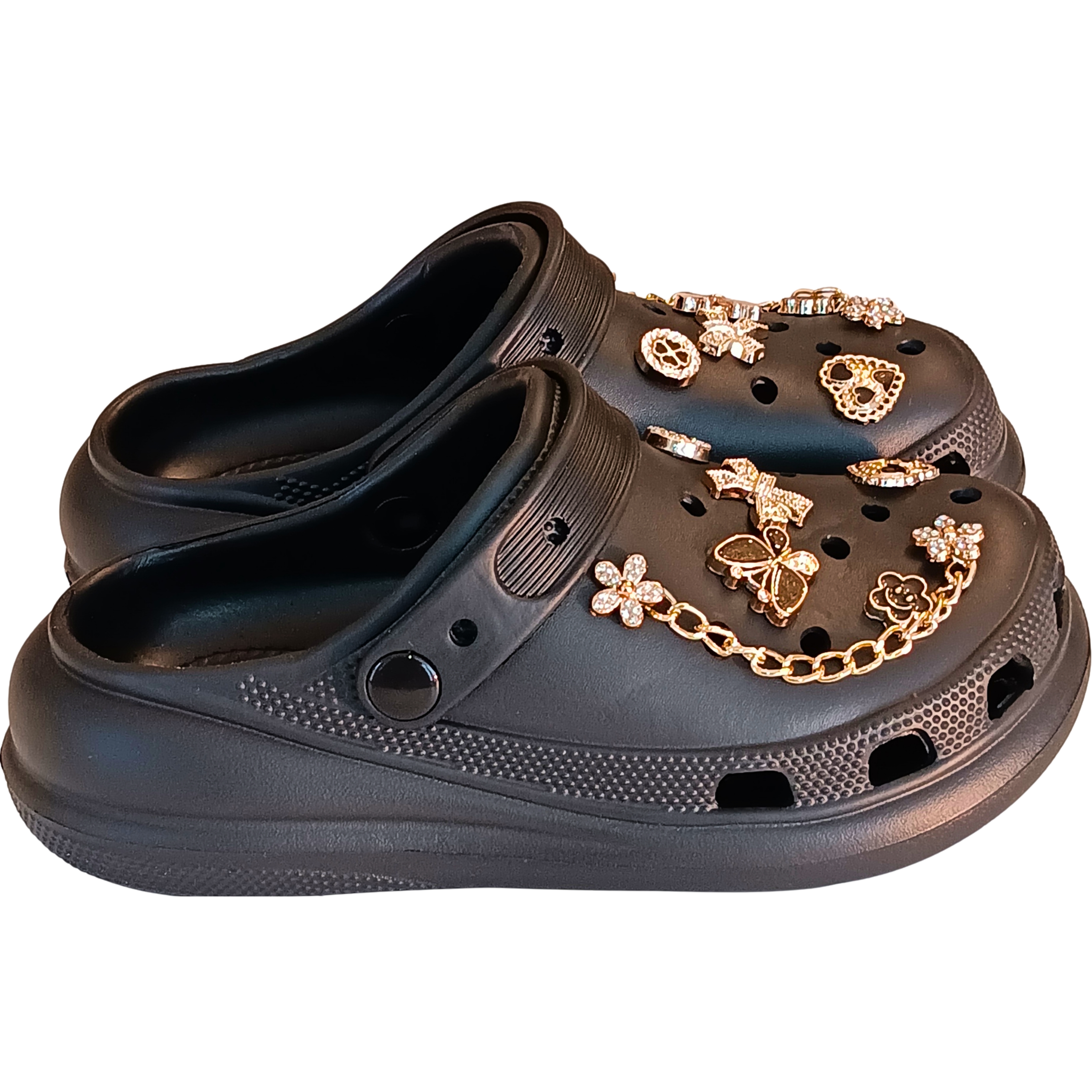 Loonyx Girl's Clog Slippers Black