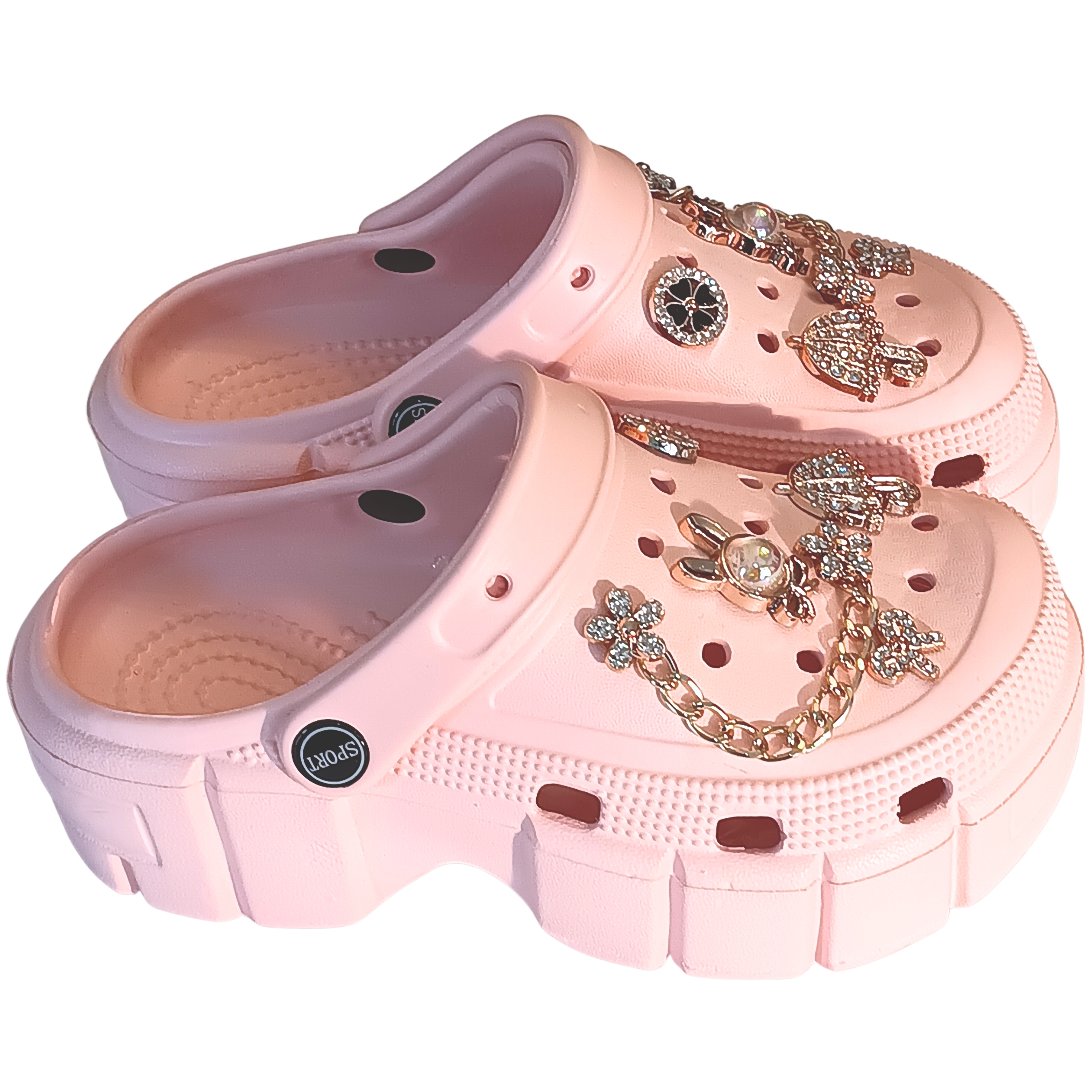 Loonyx Girl's Clog Slippers Rose Pink