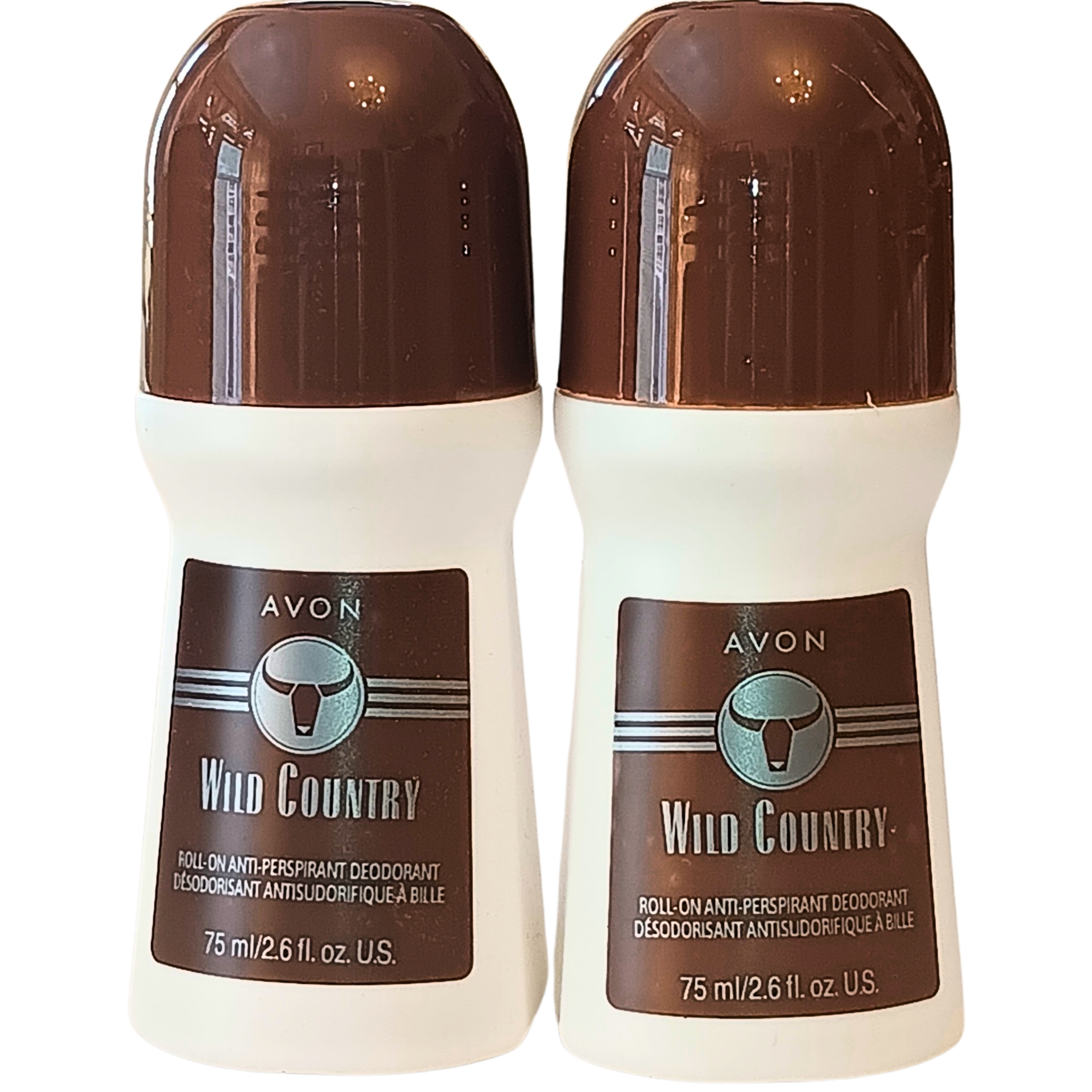 Avon Wild Country Roll-On Anti-Perspirant Deodorant 75ml / 2.6 fl OZ each | Value Pack of 2