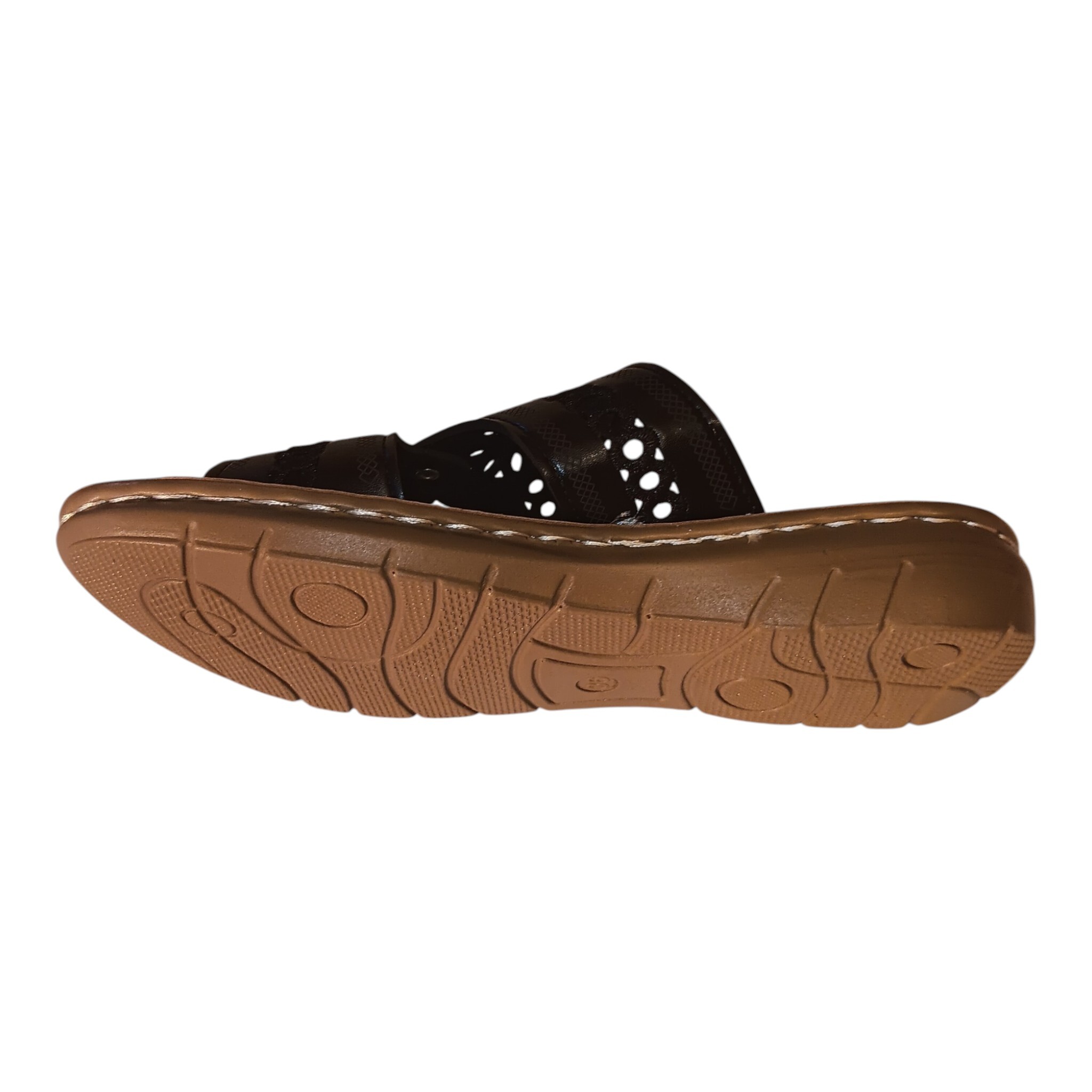 Women's Laser-Cut Slide Sandals - Girls Summer Comfort Flat Slides