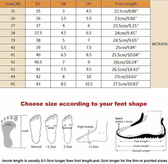 Product Size Chart