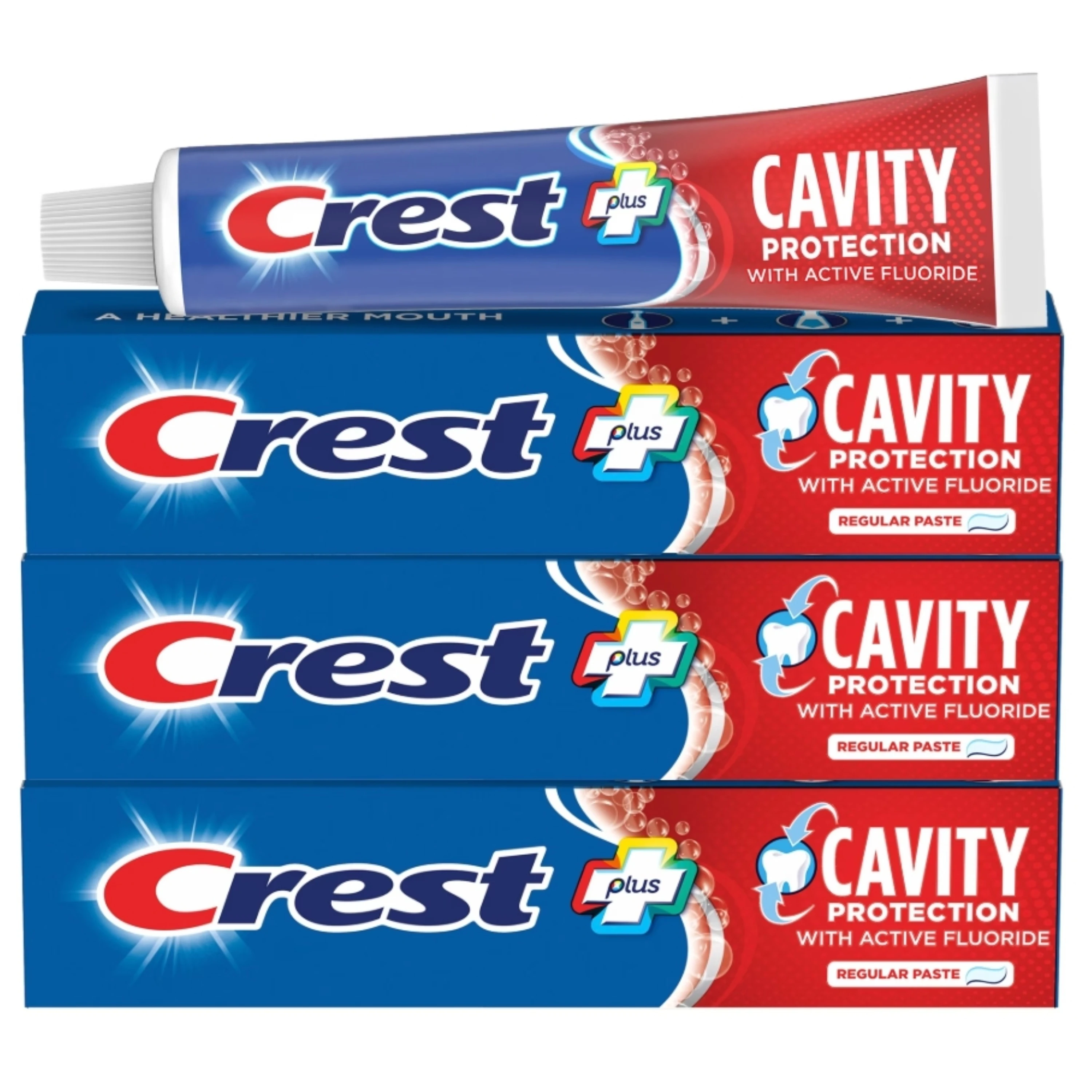 Crest Toothpaste Cavity Protection Regular 8.2oz (Pack of 4)