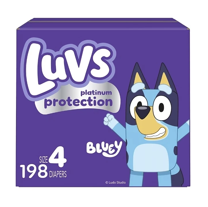 Luvs Platinum Protection Baby Diapers Size 1, 198 Count