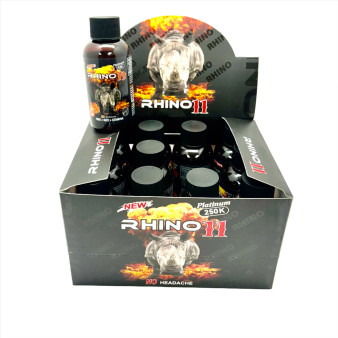 Rhino 11 Platinum 250k Liquid Shots 2oz