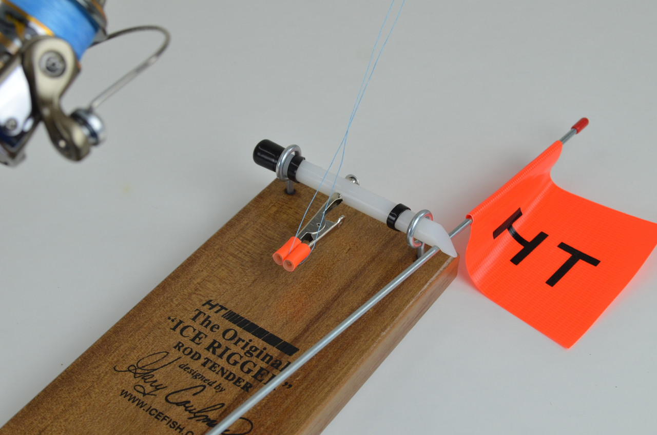 ICE RIGGER - ROD HOLDER WITH FLAG BITE SIGNAL - ICEFISH.com