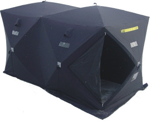 Contains Shelter Outer Shell Material with Sewn-In Doors, Zippers and Velcroed Windows
300 Denier Polyester Material Contains Shelter Outer Shell Material with Sewn-In Doors, Zippers and Velcroed Windows
300 Denier Polyester Material