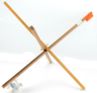 EXPLORER WOOD STICK TIP-UP W/ 500' METAL SPOOL W/ DRAG - ICEFISH.com