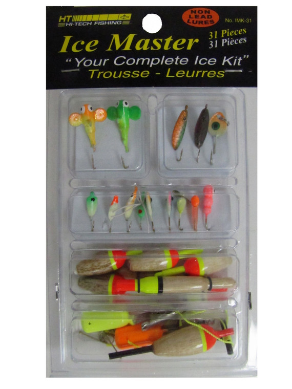 HT COMPLETE ICE MASTER LURE KIT 31 PC.