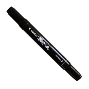 IRONLAK STRIKER TRI GRIP TWIN MARKER - BLACK IRONLAK STRIKER TRI GRIP TWIN MARKER - BLACK