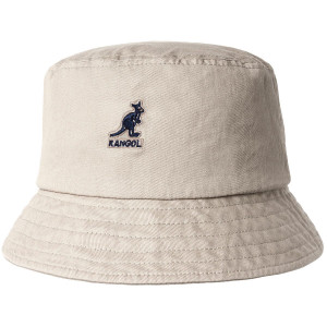 KANGOL | WASHED BUCKET HAT | KHAKI KANGOL | WASHED BUCKET HAT | KHAKI