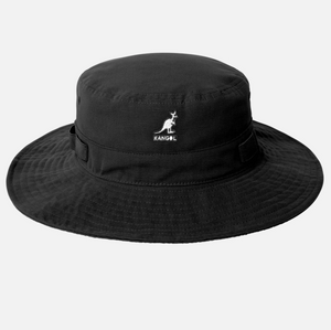 KANGOL | UTILITY CORDS JUNGLE HAT | BLACK KANGOL | UTILITY CORDS JUNGLE HAT | BLACK