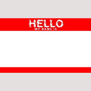 HELLO MY NAME IS EGGSHELL STICKER