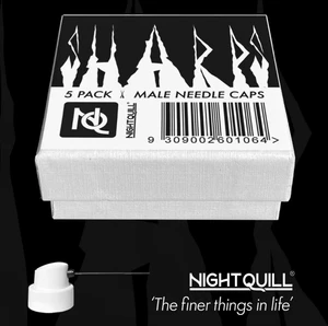 NIGHT QUILL | SHARPS NEEDLE CAP | 5 PACK